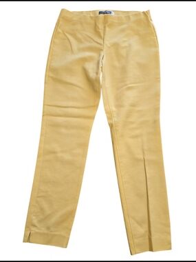 crosby. Yellow Ankle-Length Cropped Pants Sz 6
